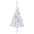 Artificial Pre-lit Christmas Tree with Ball Set 59.1" 380 Branches