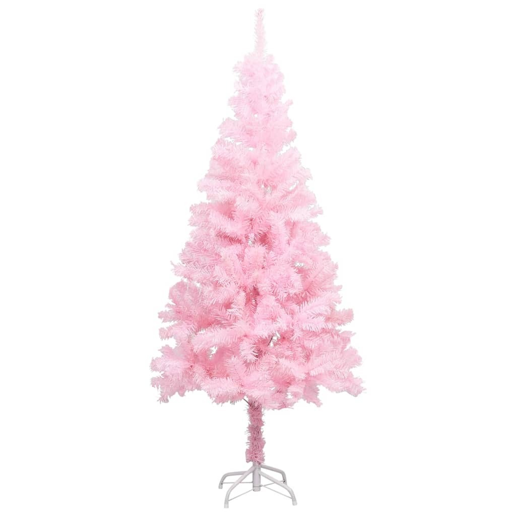 Artificial Pre-lit Christmas Tree with Ball Set Pink 47.2" PVC