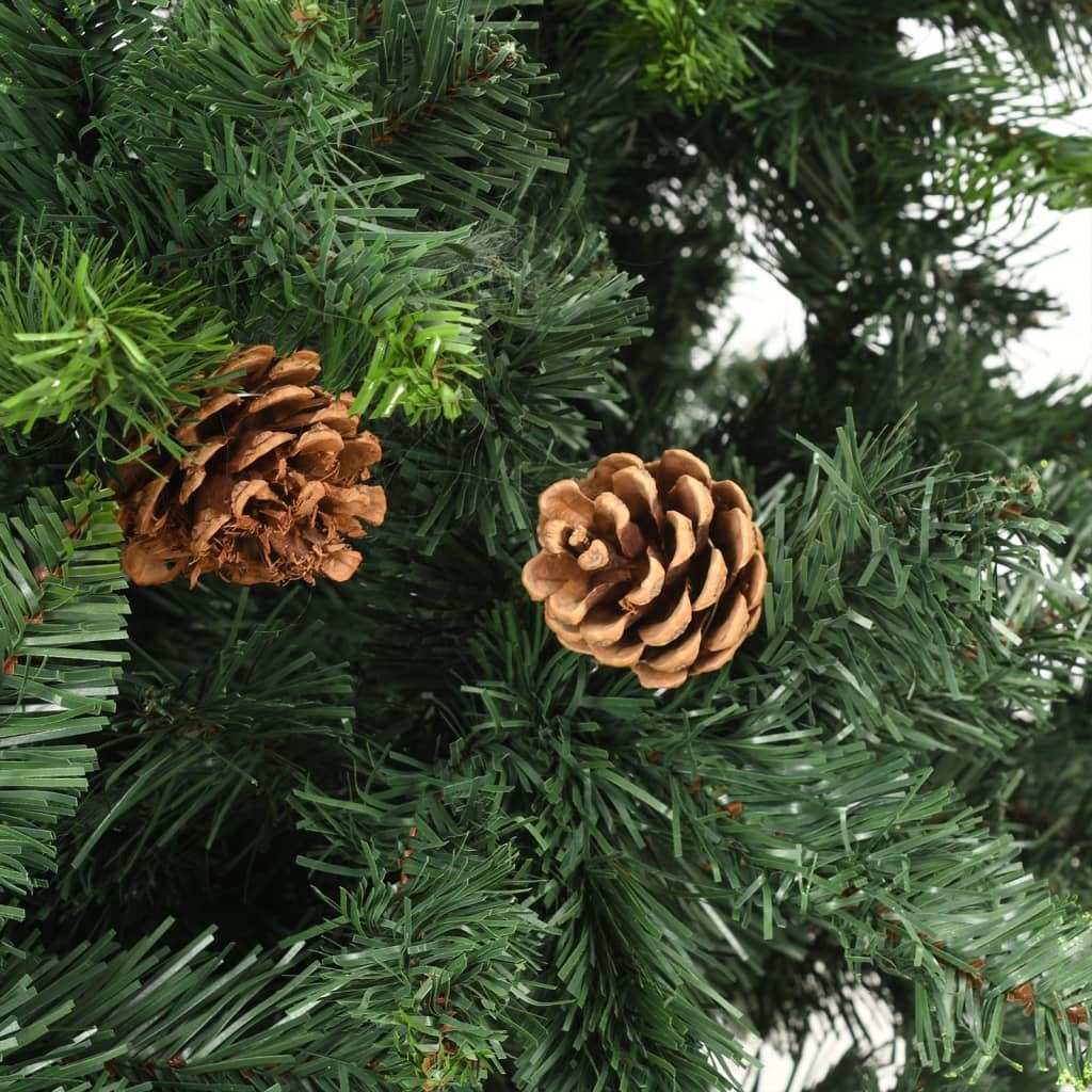 Artificial Pre-lit Christmas Tree with Ball Set Green 59.1