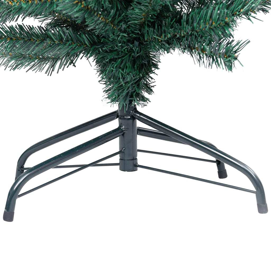 Slim Artificial Pre-lit Christmas Tree with Ball Set Green 47.2