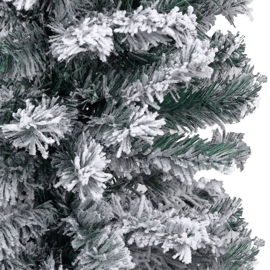 Slim Artificial Pre-lit Christmas Tree with Ball Set Green 59.1