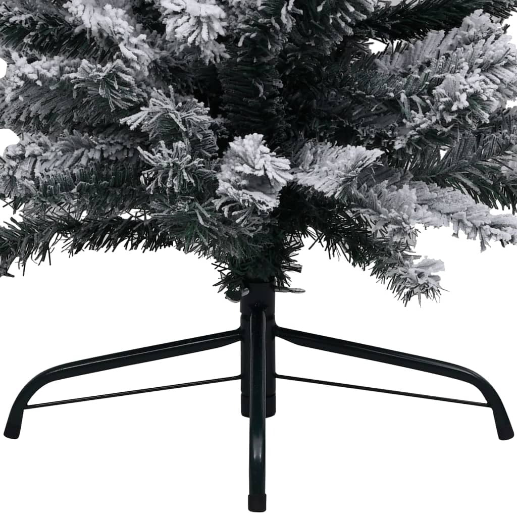 Slim Artificial Pre-lit Christmas Tree with Ball Set Green 59.1