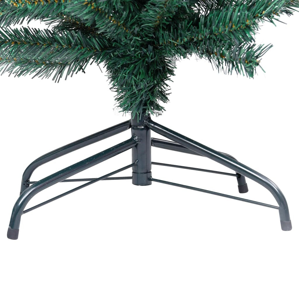 Slim Artificial Pre-lit Christmas Tree with Ball Set Green 59.1