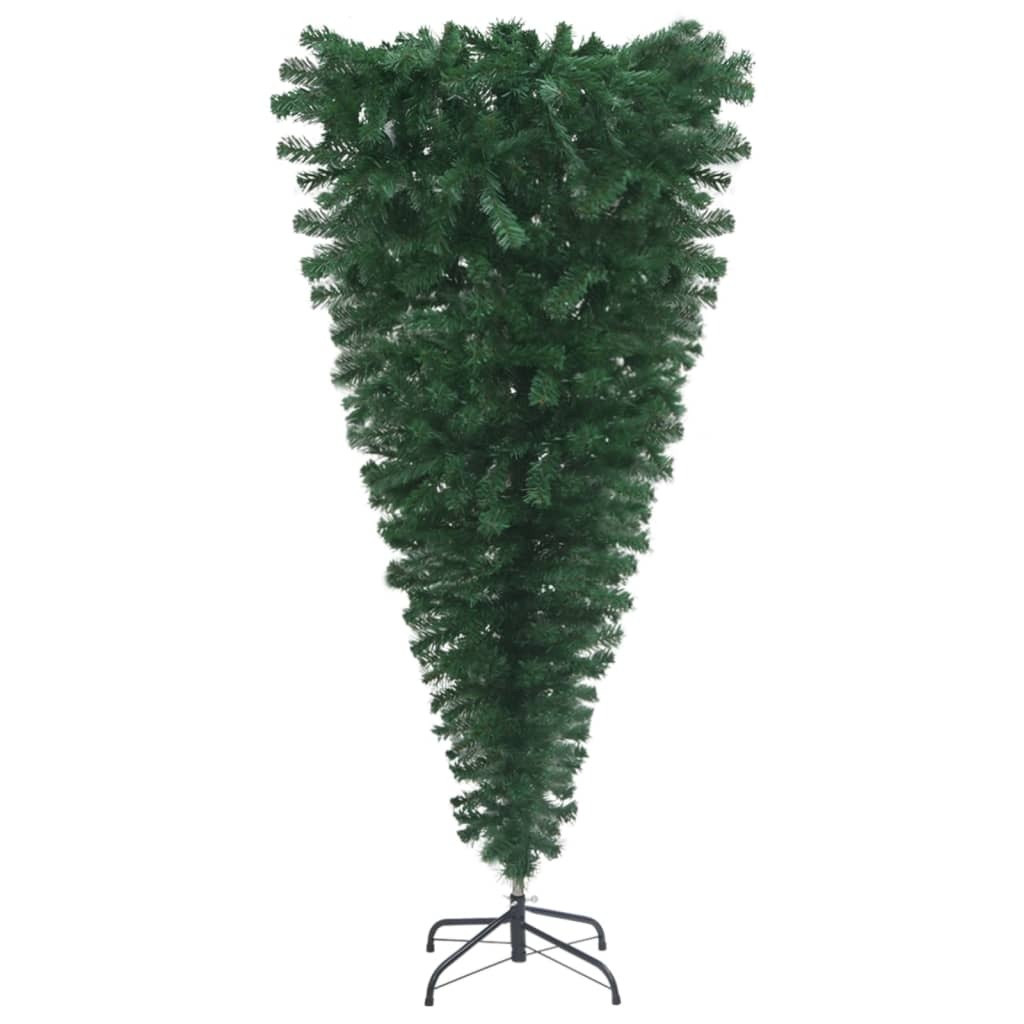 Upside-down Artificial Pre-lit Christmas Tree with Ball Set 59.1