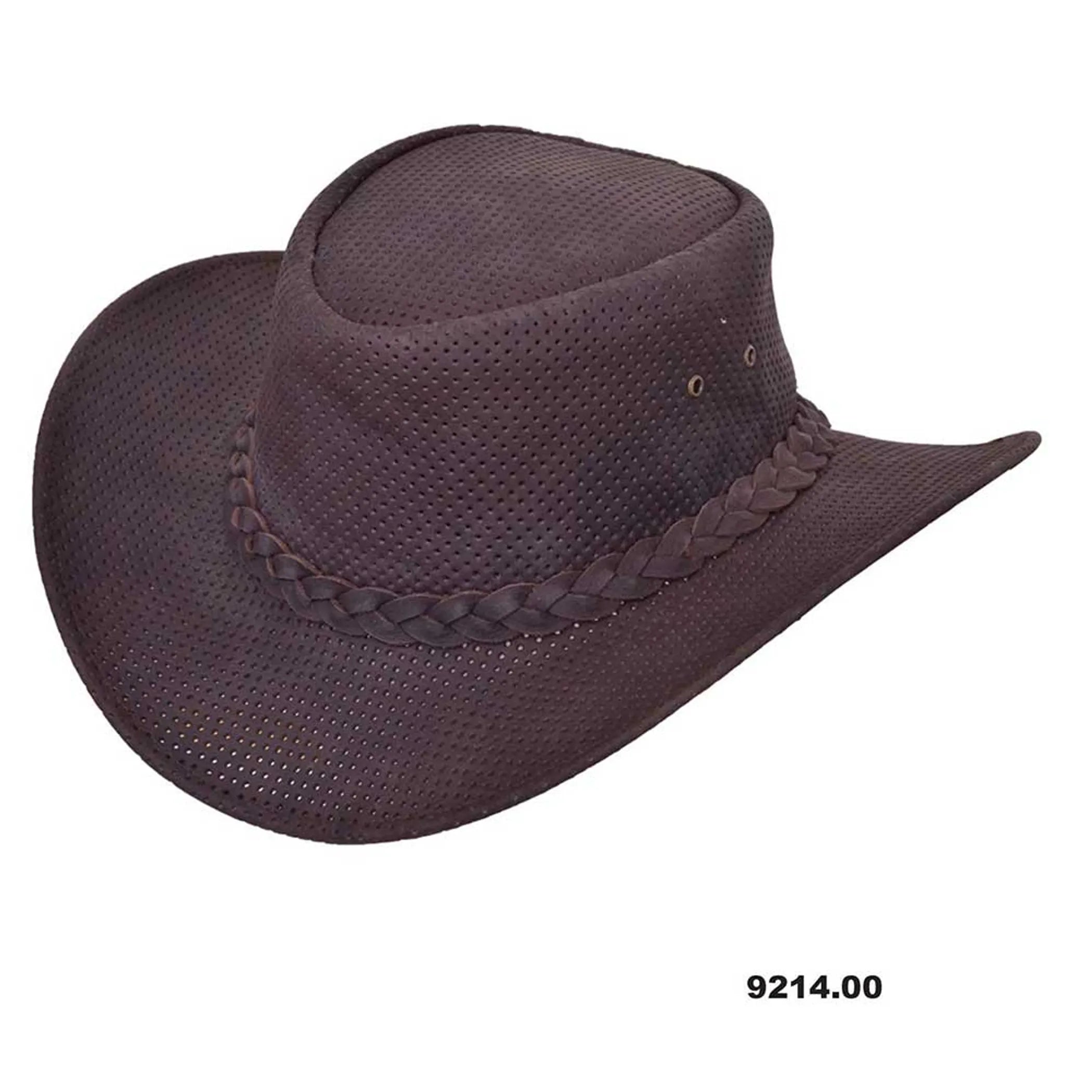 9214.00 - Mens Premium Leather Cowboy Hat