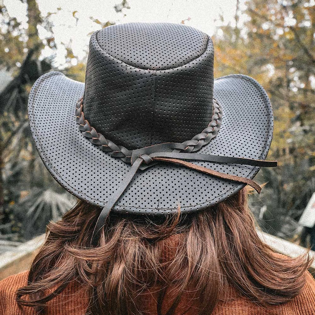 9214.00 - Mens Premium Leather Cowboy Hat