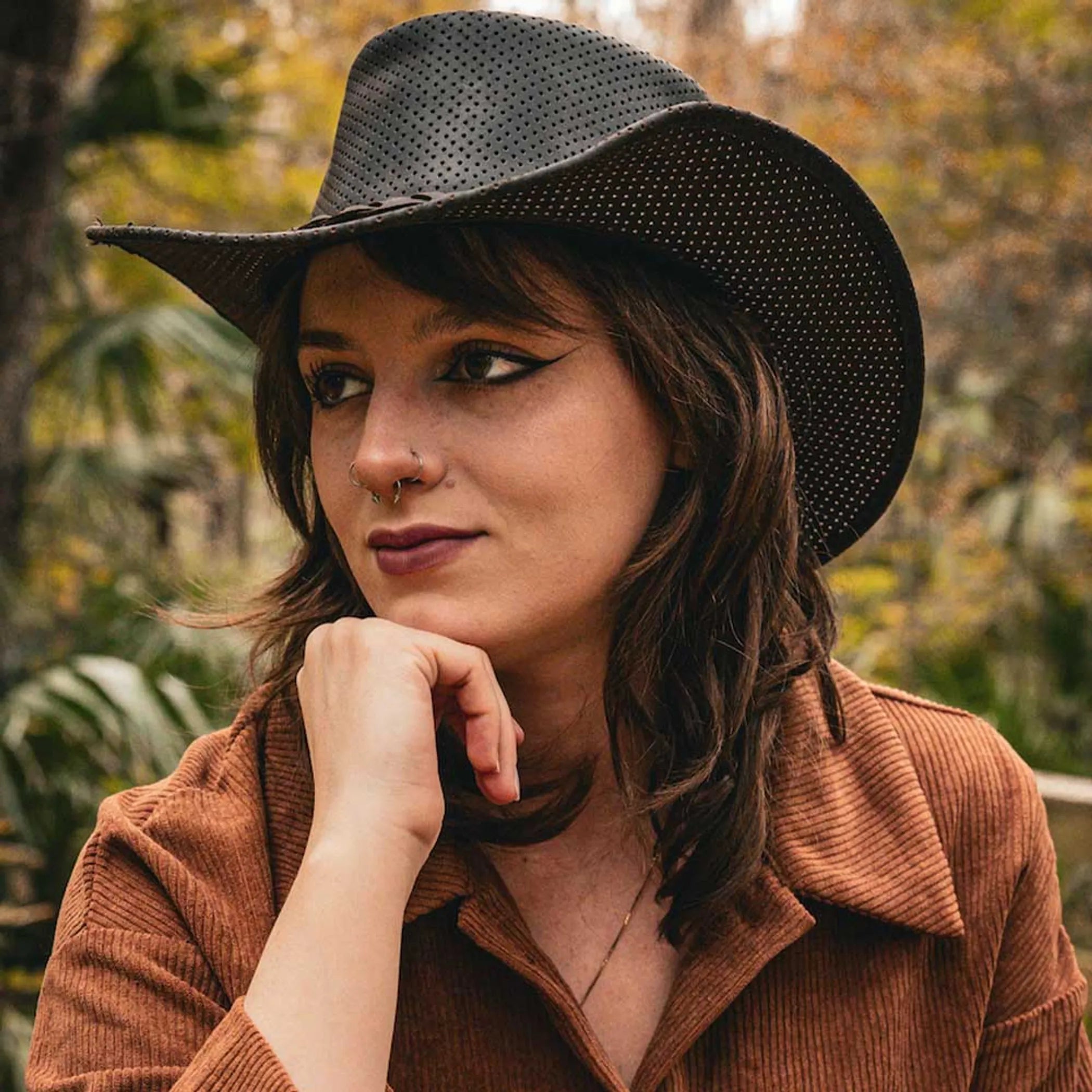 9214.00 - Mens Premium Leather Cowboy Hat