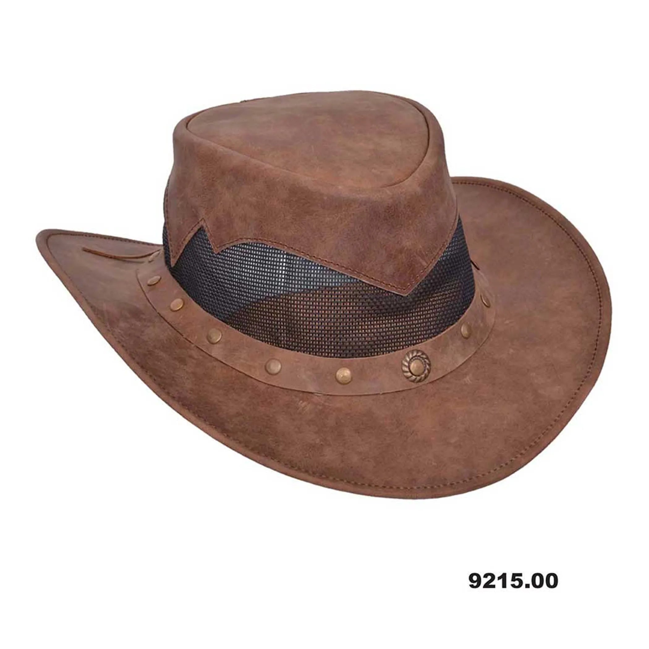 9215.00 - Mens Premium Leather Cowboy Hat