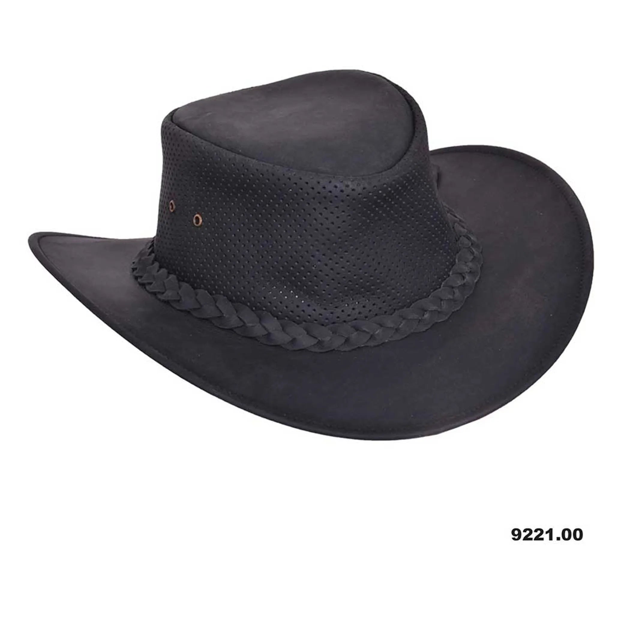 9221.00 - Mens Premium Leather Cowboy Hat