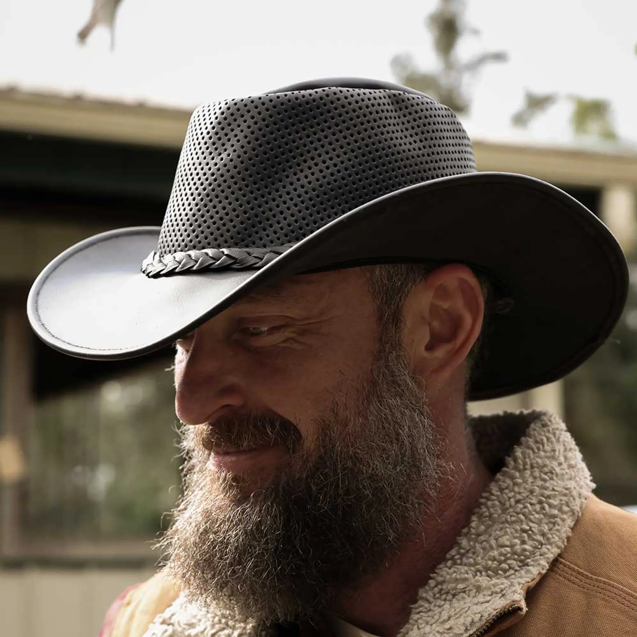 9221.00 - Mens Premium Leather Cowboy Hat