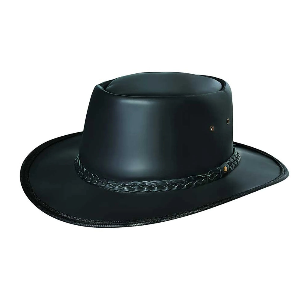9231.00 - Crushable Leather Cowboy Hat