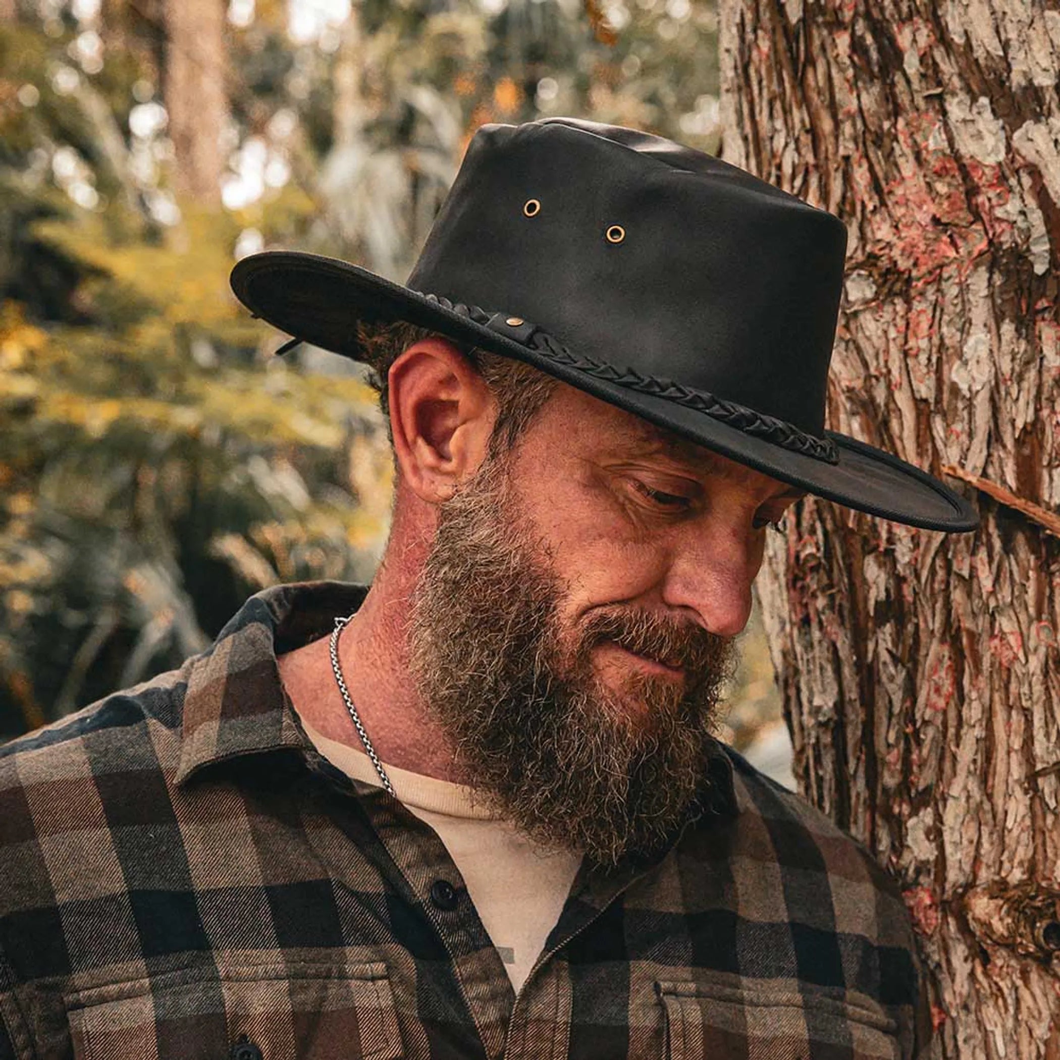 9231.00 - Crushable Leather Cowboy Hat