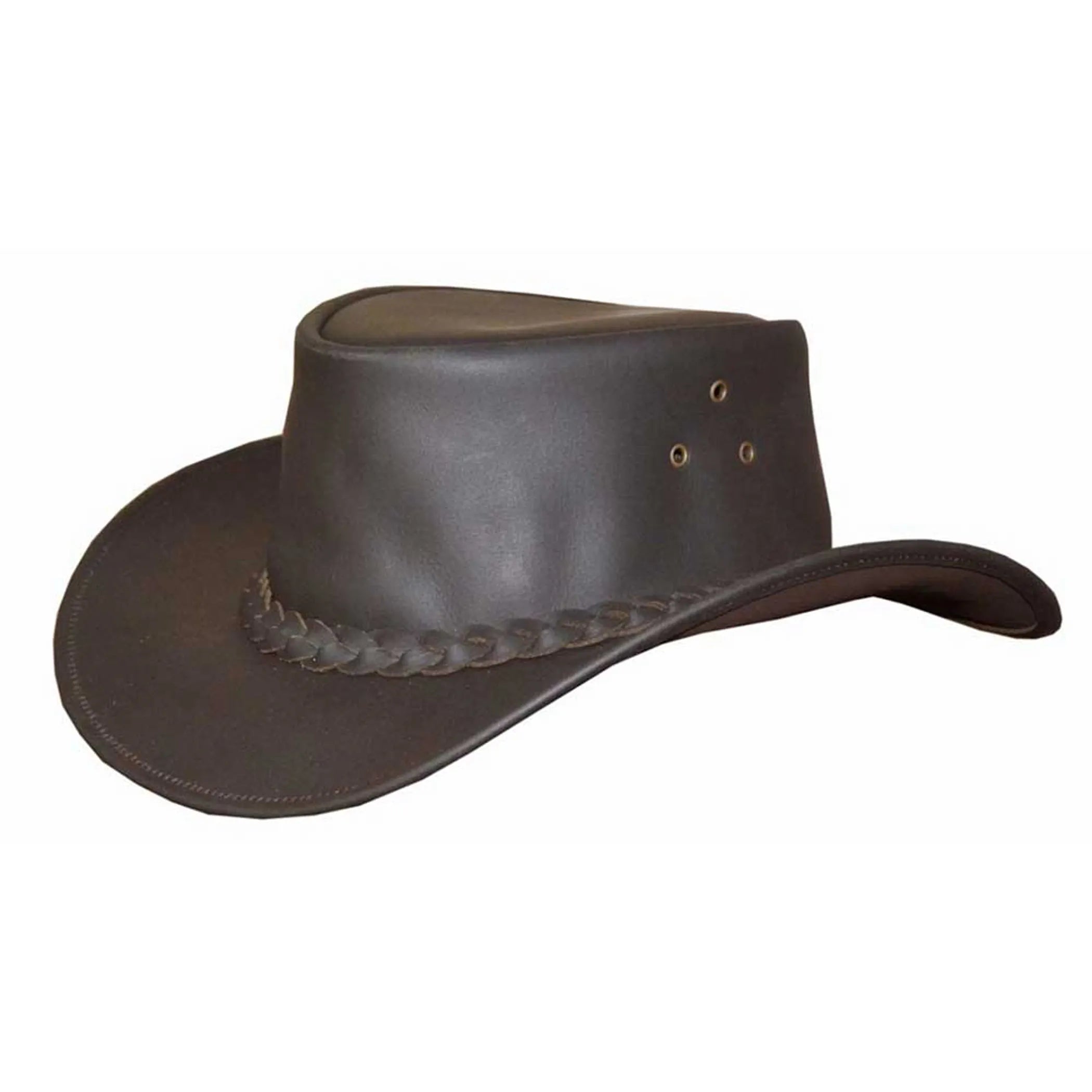 9238.BR - Mens Premium Leather Cowboy Hat