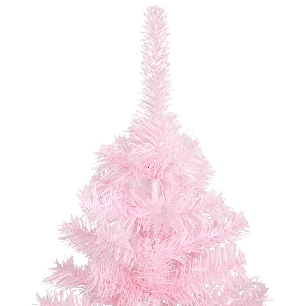 Artificial Christmas Tree with Stand Pink 5 ft PVC