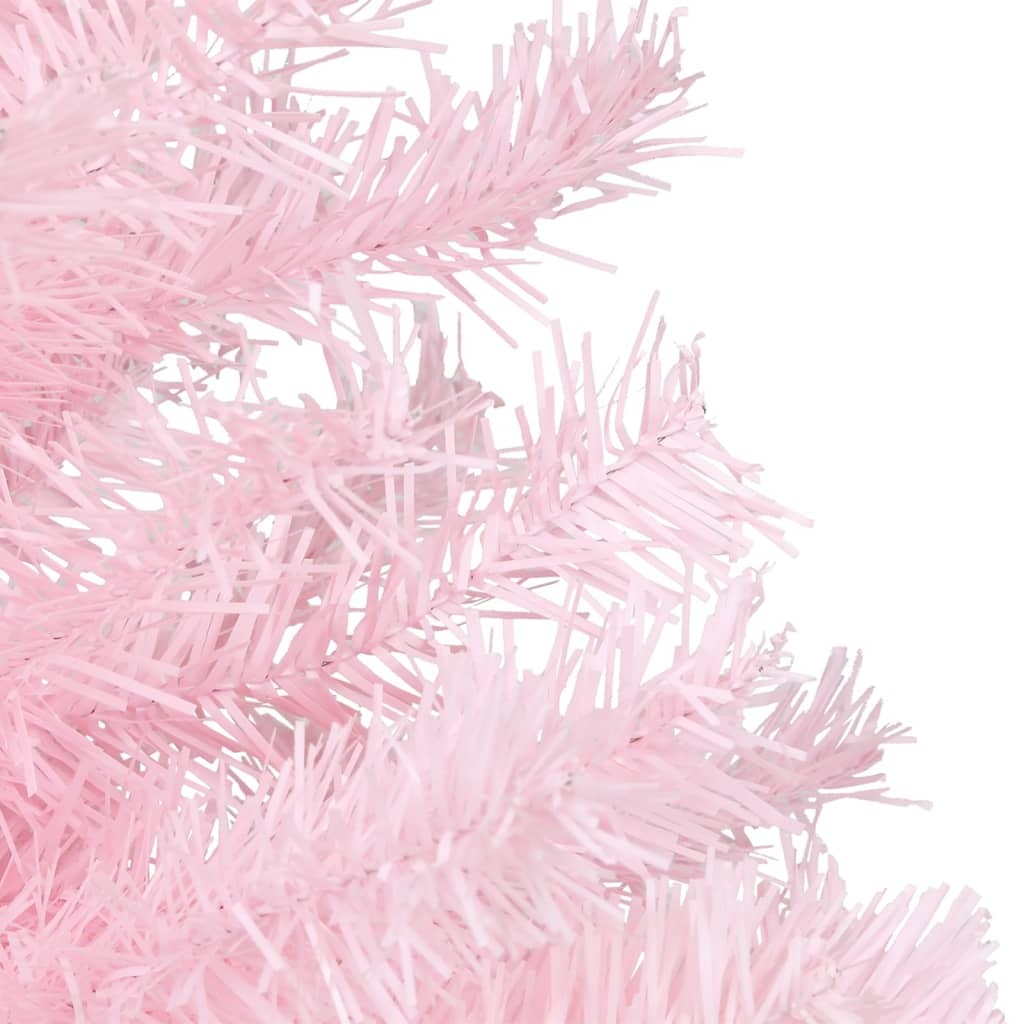 Artificial Christmas Tree with Stand Pink 5 ft PVC