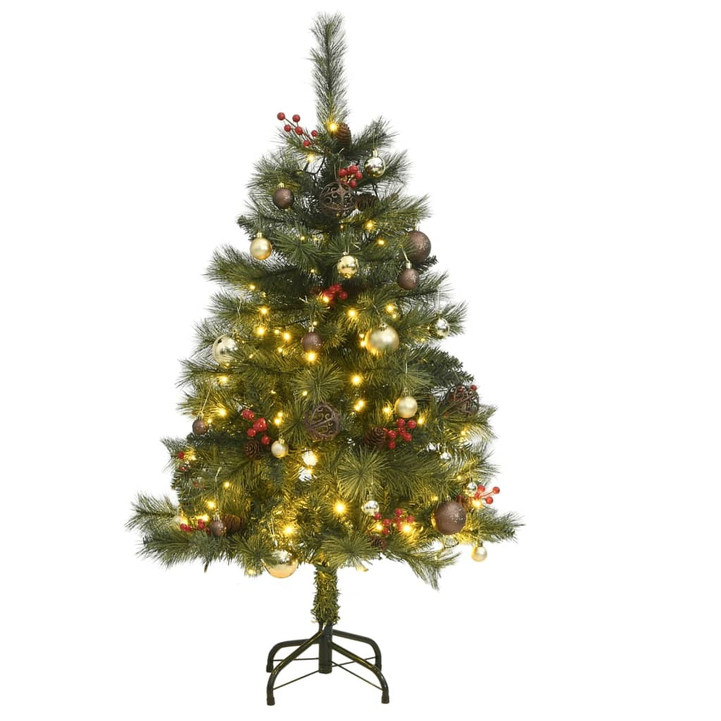 Artificial Hinged Christmas Tree 150 LEDs & Ball Set 47.2