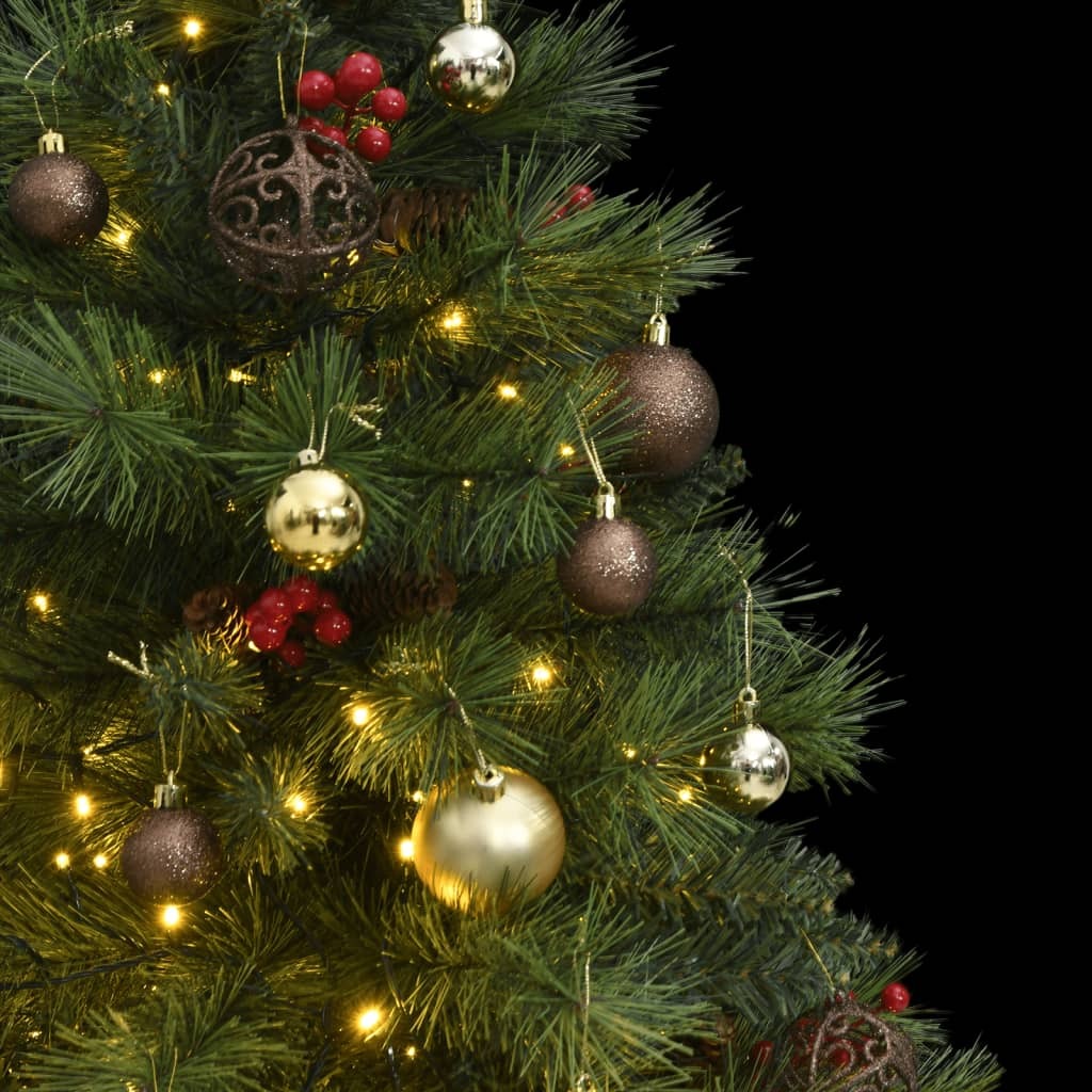 Artificial Hinged Christmas Tree 150 LEDs & Ball Set 47.2