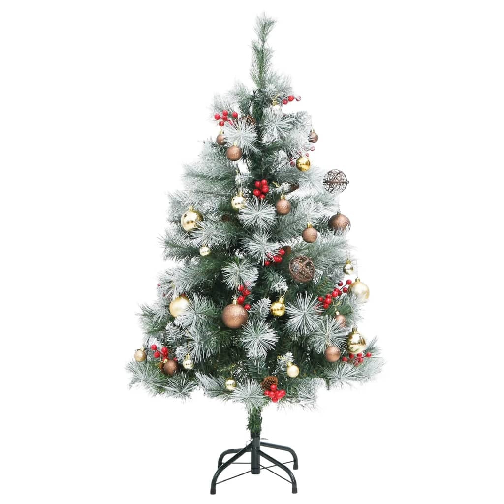 Artificial Hinged Christmas Tree 150 LEDs & Ball Set 47.2
