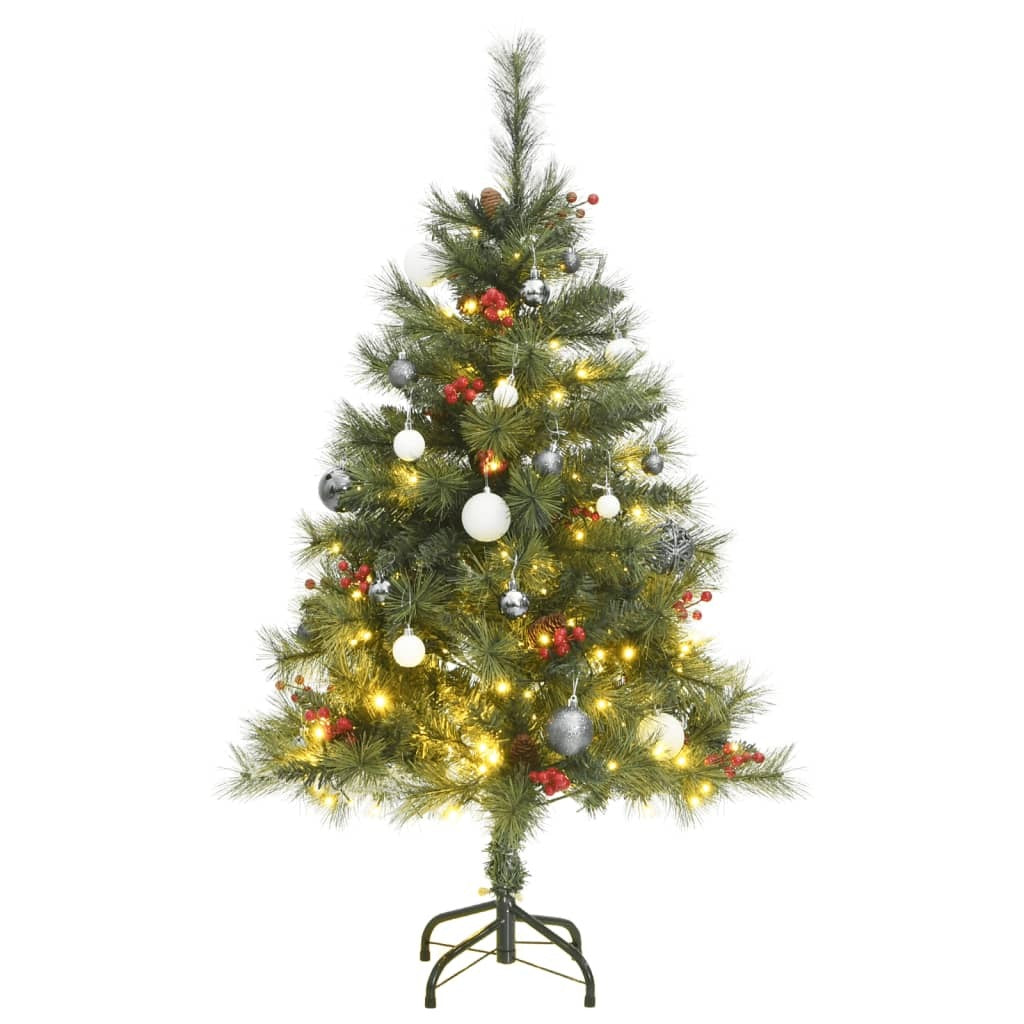 Artificial Hinged Christmas Tree 150 LEDs & Ball Set 47.2