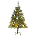Artificial Hinged Christmas Tree 150 LEDs & Ball Set 47.2