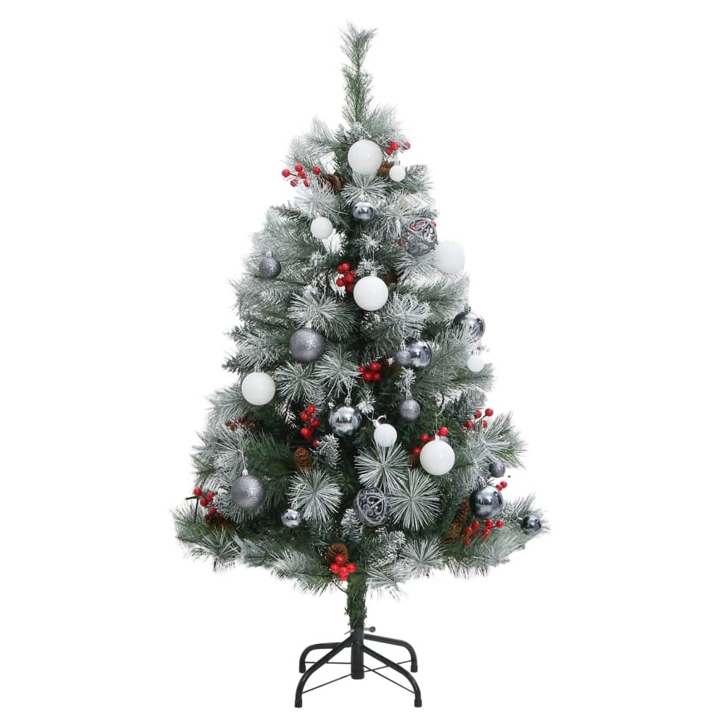 Artificial Hinged Christmas Tree 150 LEDs & Ball Set 47.2