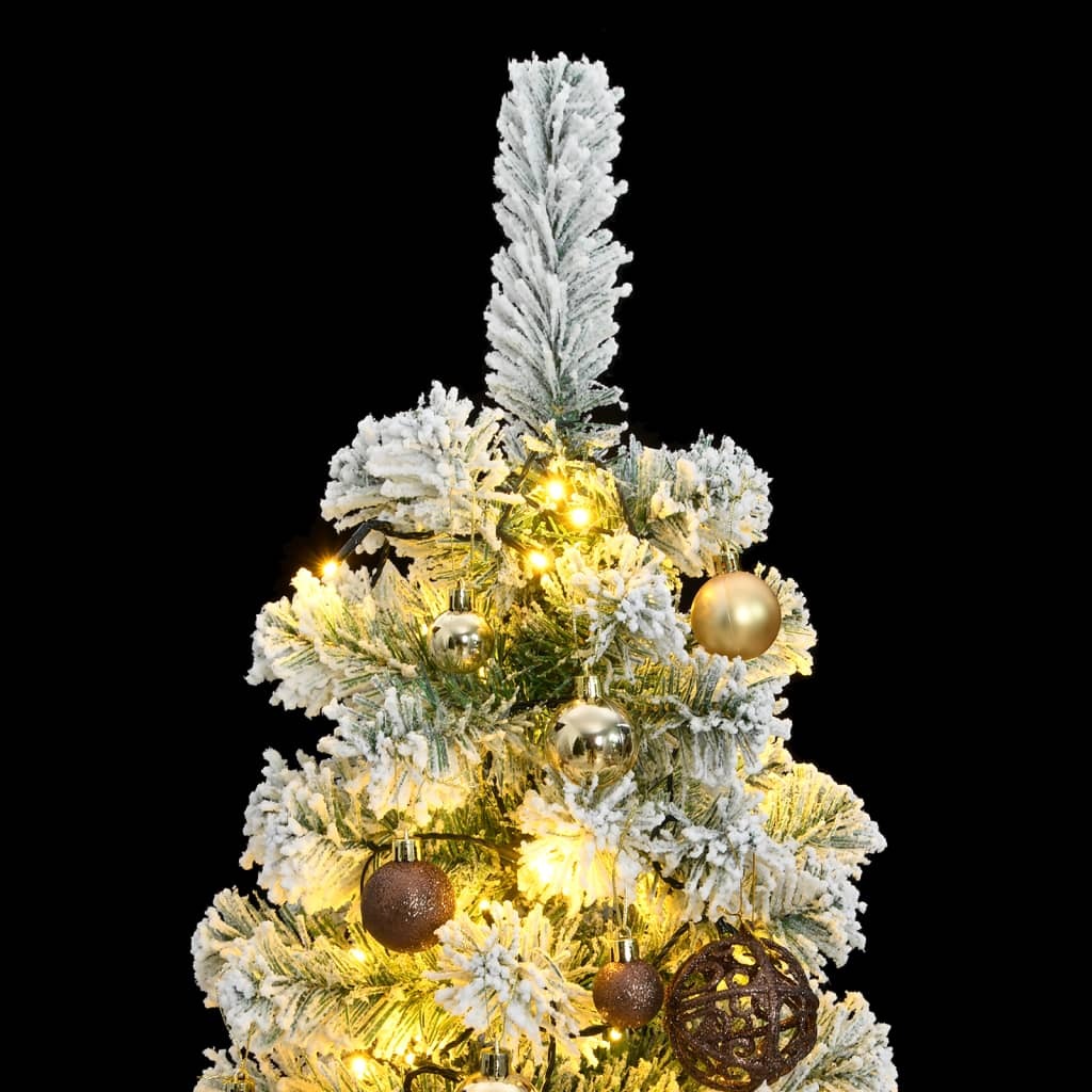 Artificial Hinged Christmas Tree 150 LEDs & Ball Set 47.2