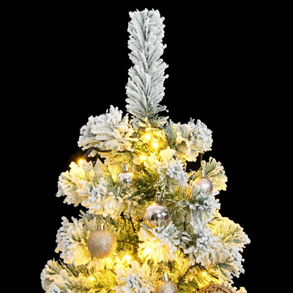 Artificial Hinged Christmas Tree 150 LEDs & Ball Set 47.2