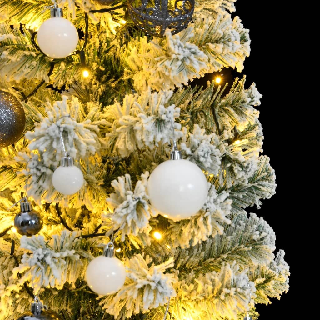 Artificial Hinged Christmas Tree 150 LEDs & Ball Set 47.2