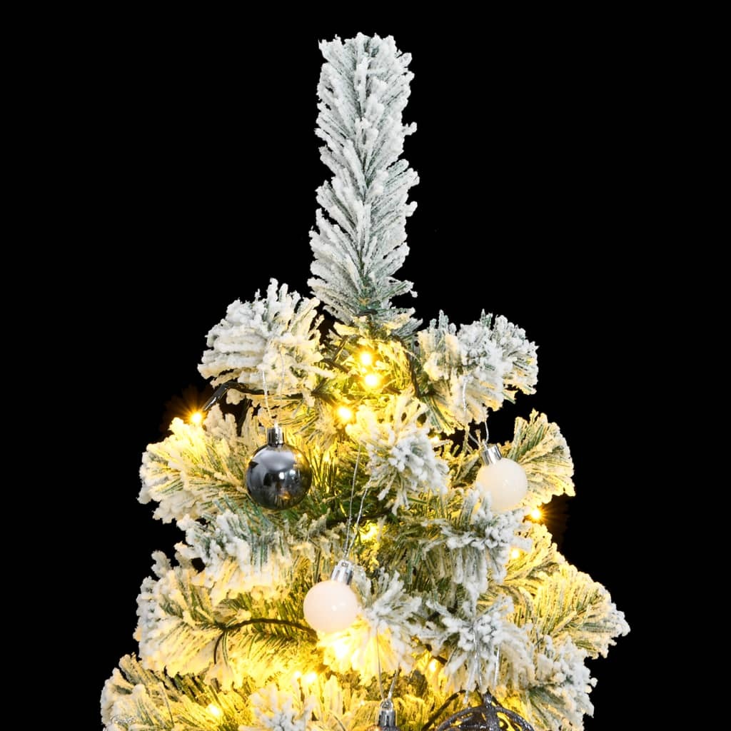 Artificial Hinged Christmas Tree 150 LEDs & Ball Set 47.2