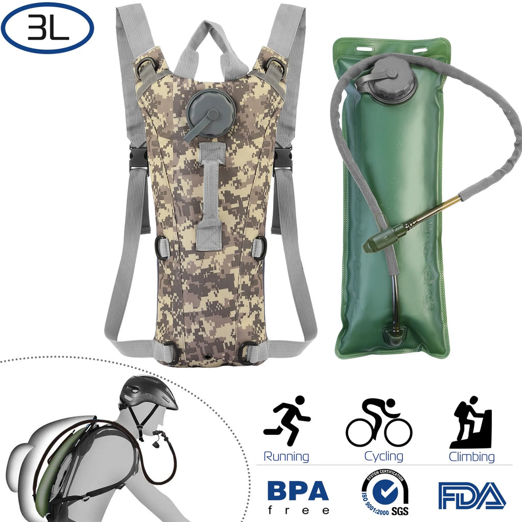 iMounTEK Tactical Hydration Pack 3L Water Bladder