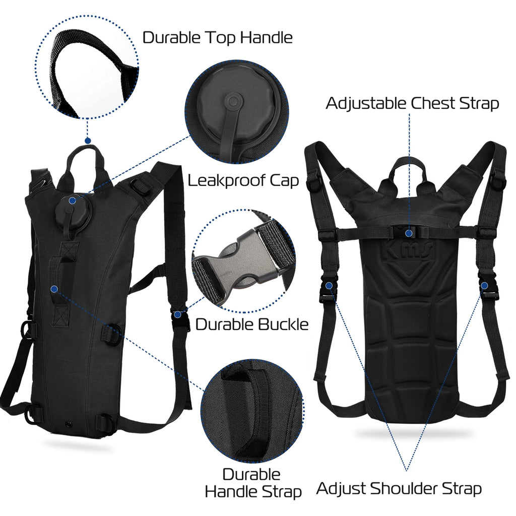 iMounTEK Tactical Hydration Pack 3L Water Bladder