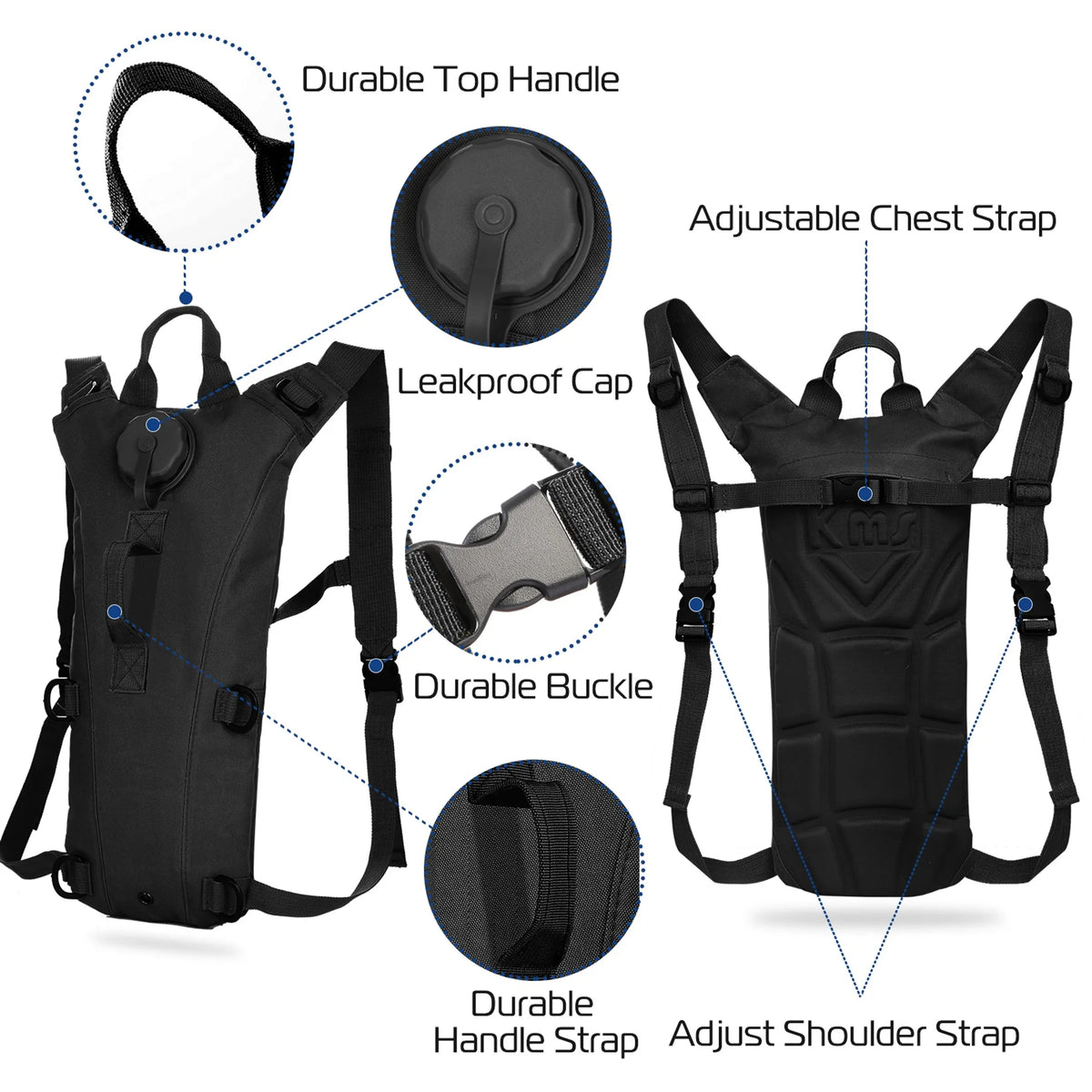 iMounTEK Tactical Hydration Pack 3L Water Bladder