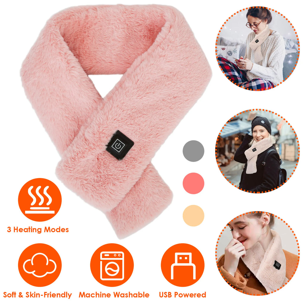 Electric Heated Scarf USB Heating Neck Wrap