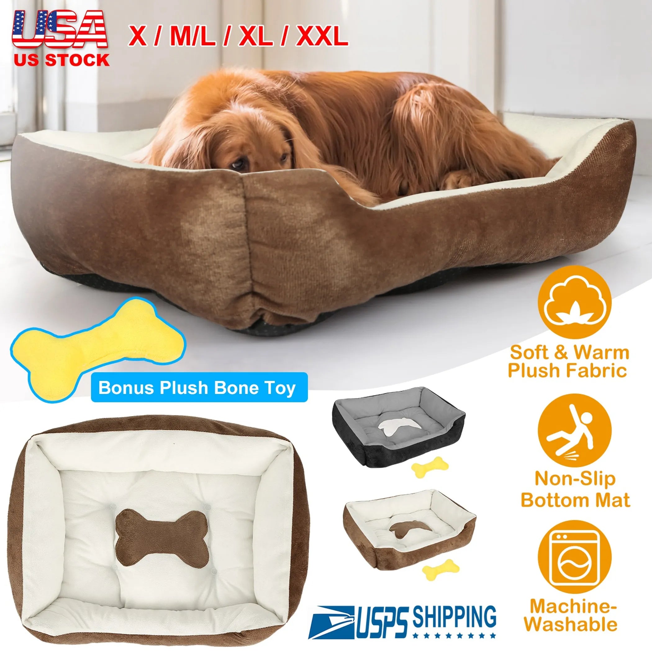 Pet Dog Bed Soft Warm Fleece Puppy