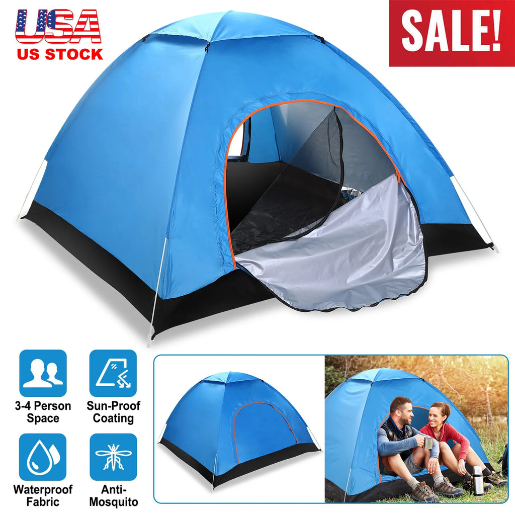 4 Persons Camping Waterproof Tent Pop Up Tent