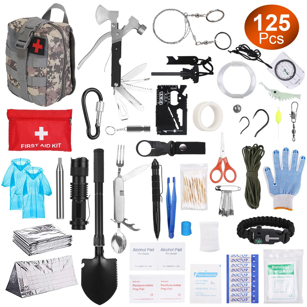 125Pcs Survival Kits