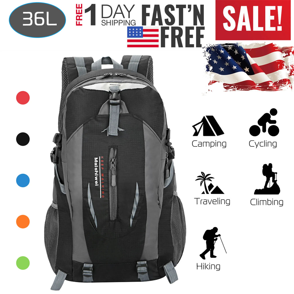 36L Outdoor Backpack Waterproof Daypack
