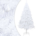 Artificial Christmas Tree with Thick Branches White 4 ft PVC