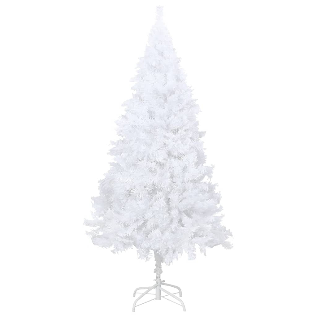 Artificial Christmas Tree with Thick Branches White 4 ft PVC