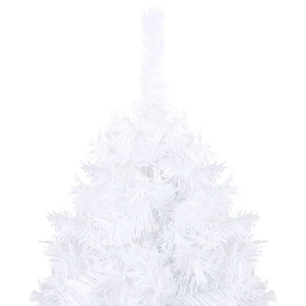 Artificial Christmas Tree with Thick Branches White 4 ft PVC