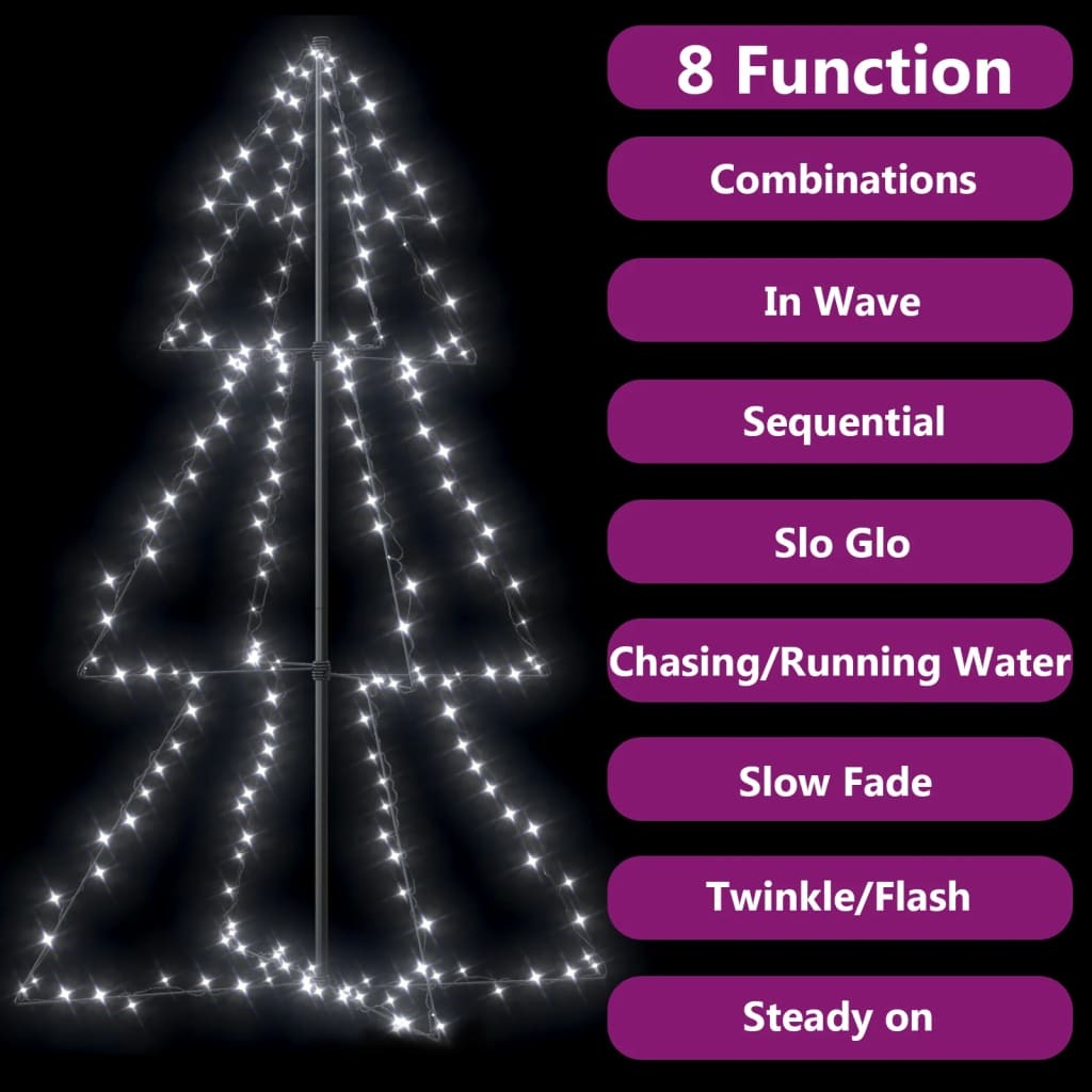 Christmas Cone Tree 200 LEDs Indoor and Outdoor 3x5 ft