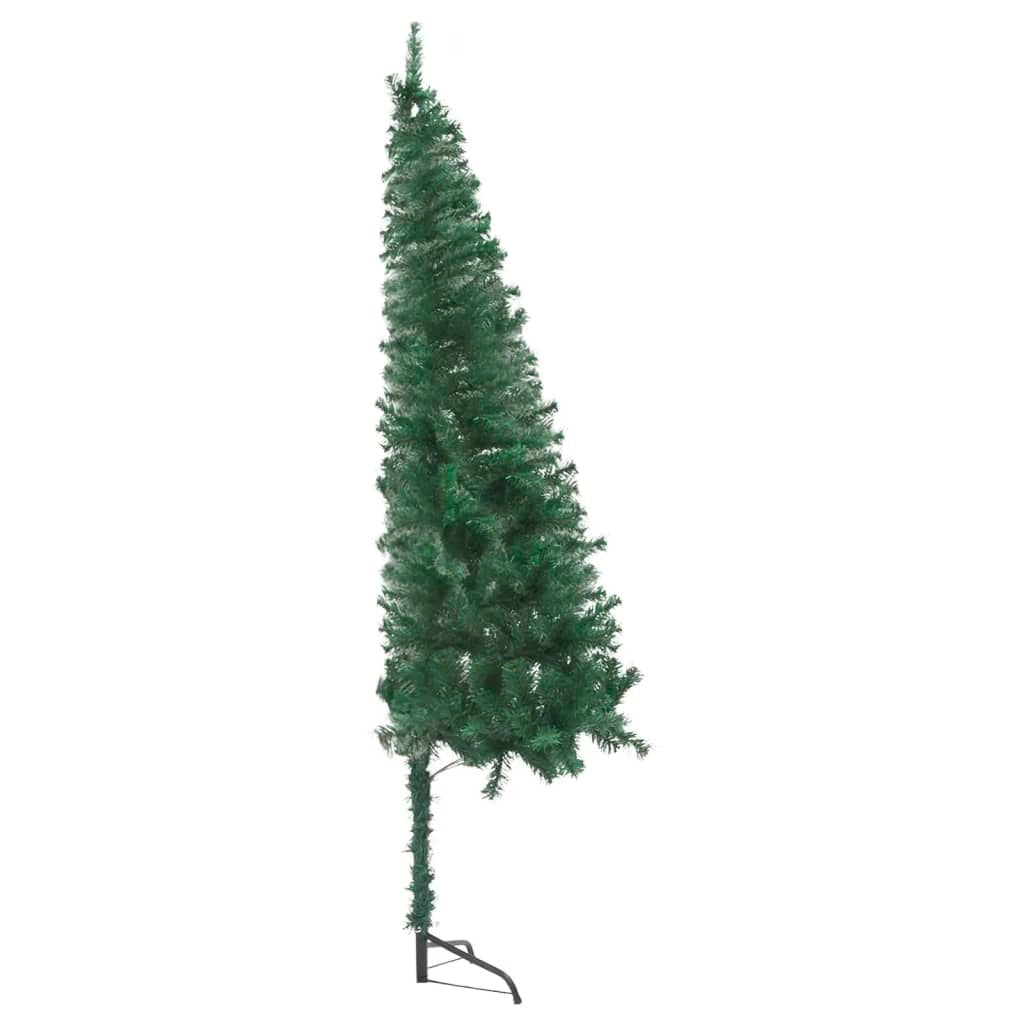Corner Artificial Christmas Tree Green 7 ft PVC
