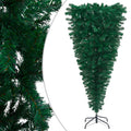 Upside-down Artificial Christmas Tree with Stand Green 6 ft