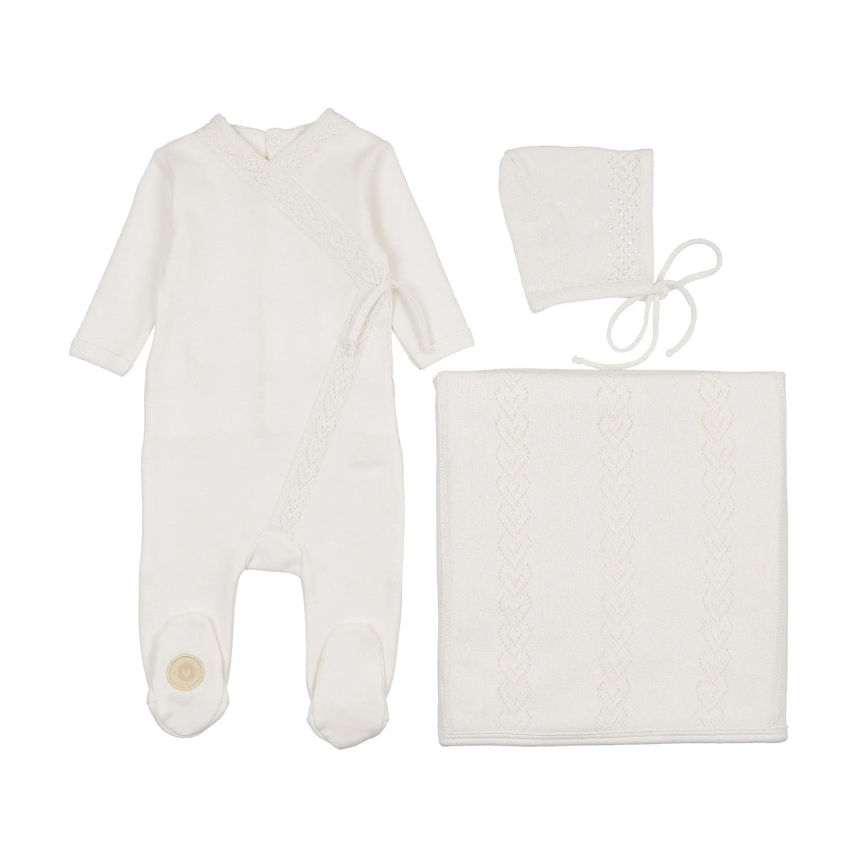 Knit Twist Layette Set