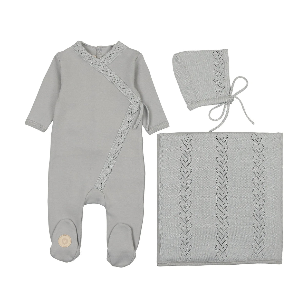 Knit Twist Layette Set