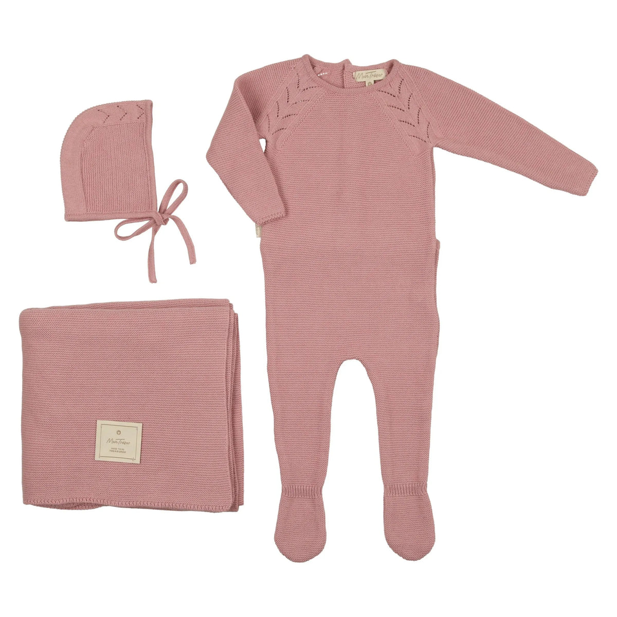 Weave of Leaves Layette Set