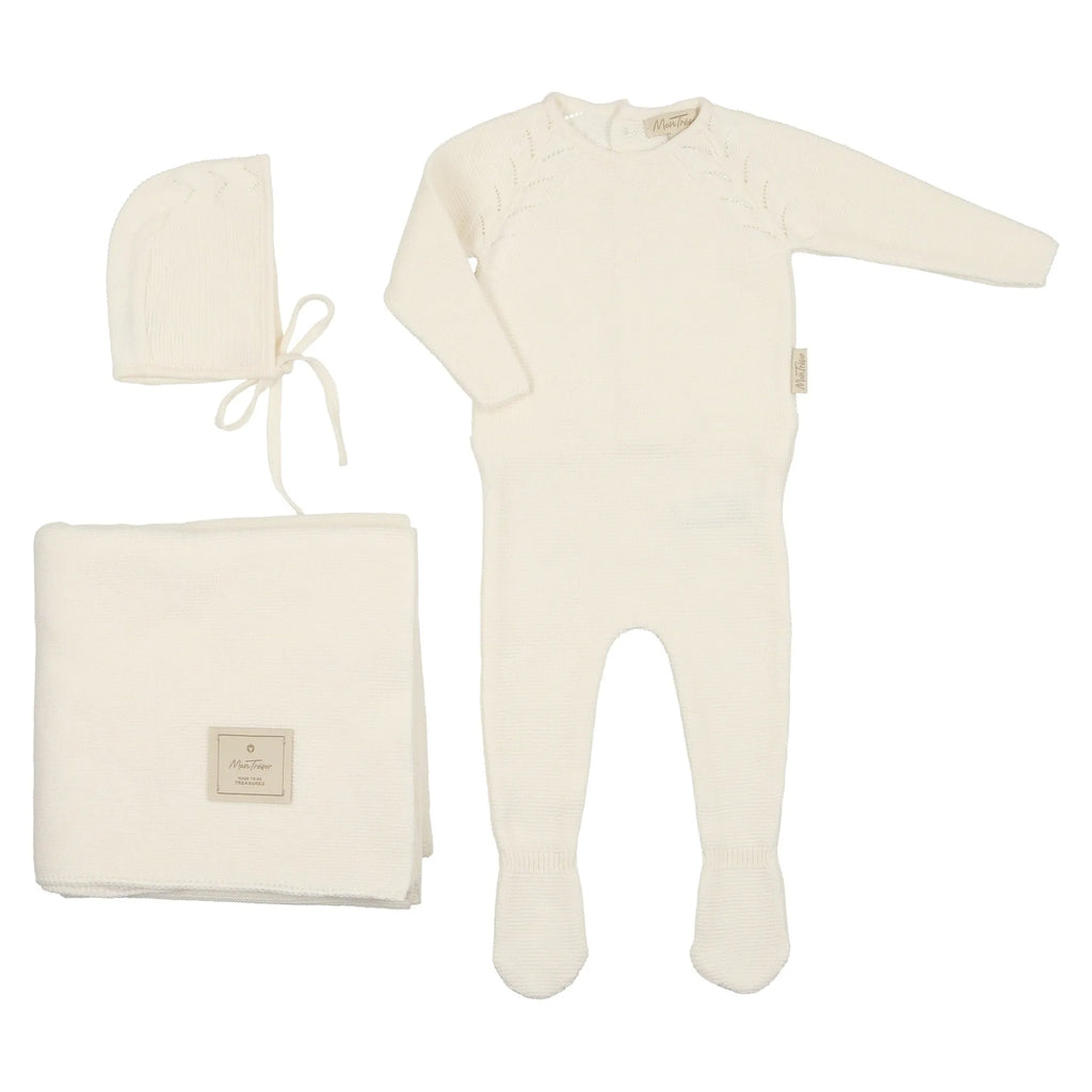 Weave of Leaves Layette Set