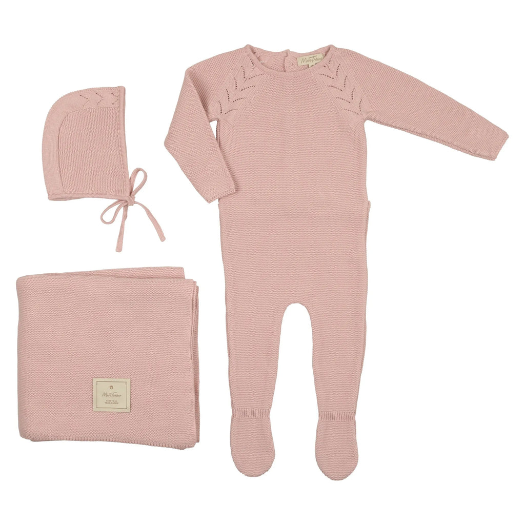 Weave of Leaves Layette Set