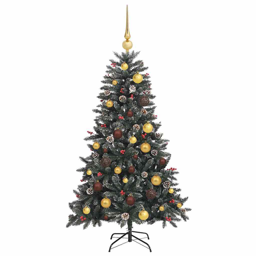 Artificial Christmas Tree with 150 LEDs Green 47.24 in