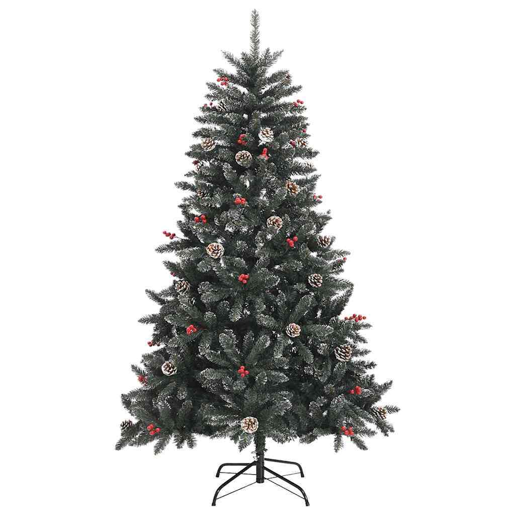 Artificial Christmas Tree with 150 LEDs Green 47.24 in
